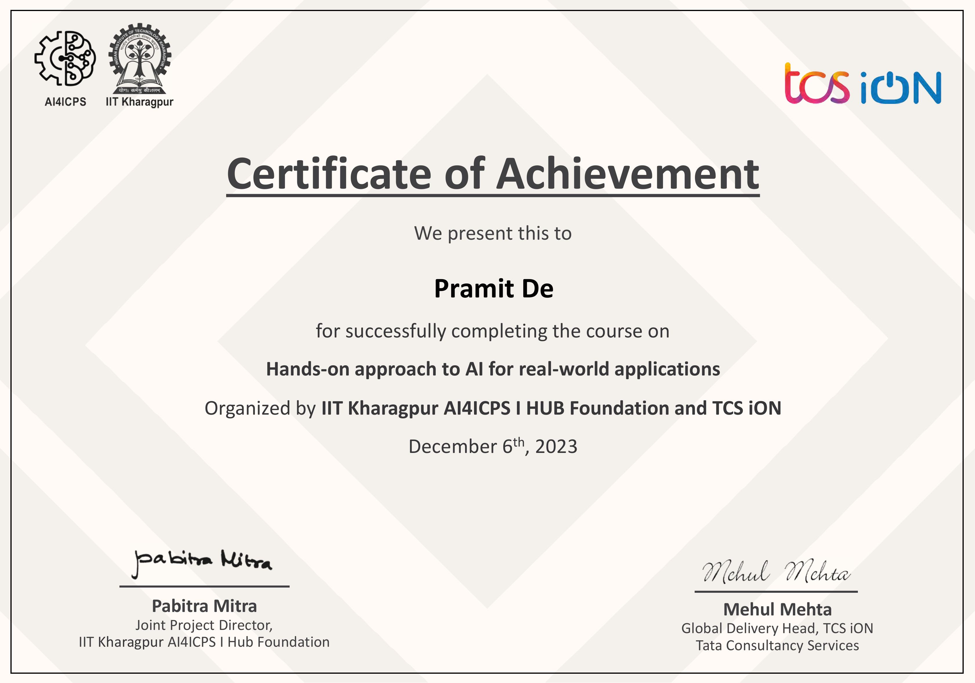 Certificate 1